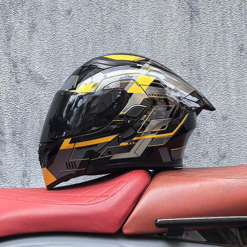 Motorcycle helmets Double Visors Modular Flip Up helmet DOT approved Full face casque moto racing Motocross helmet