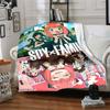 Spy x Family Anime Print Flannel Blanket High Quality Warm Comfortable Cover for All Seasons Perfect for Gifts Home Decor