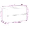 VidaXL Furniture with Integrated Basin Old Wood 81x39.5x49 Cm, Bathroom Vanity Unit, Bathroom Furniture, 3328923