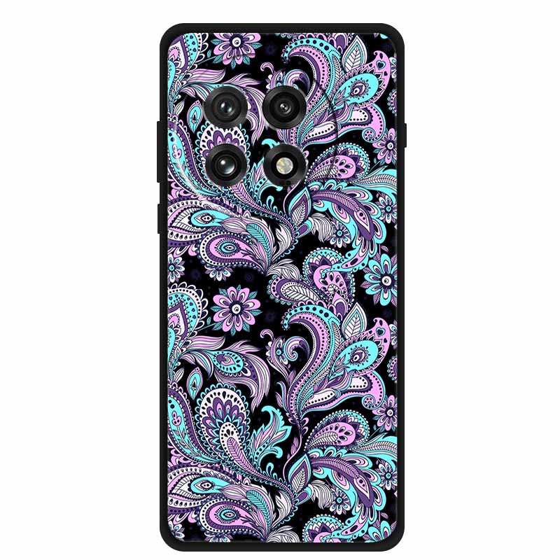 Black Silicone Case For OnePlus 13 5G Case Cartoon Cat Soft Back Cover For OnePlus Ace5 5G Ace 5 Pro 13R Phone Case Shell Coque