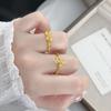 Flowers Like Brocade Medieval Vintage Court Style Light Luxury Temperament Zir*****Pen Ring Niche Design Ring
