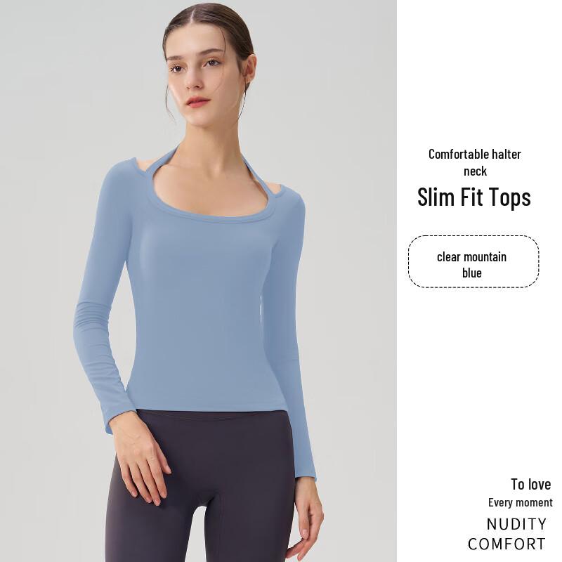 Футболка с вырезом-халтер Longchan  Чистое Желание