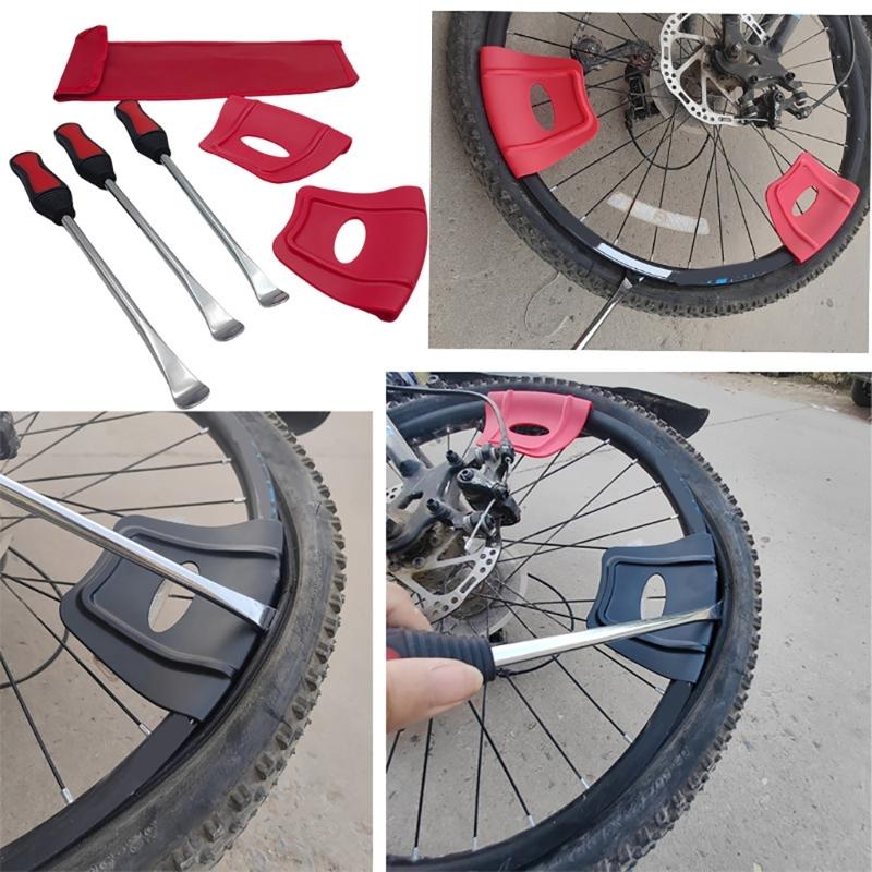 Motorcycle Wheel Rims Guard Set of 2 PC Tire Lever Buffer Protectors for Routine Tire Service & Garage Maintenance