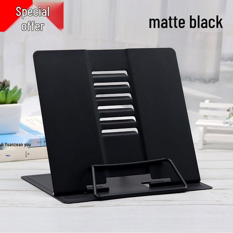 Verstellbarer Schreibtisch-Buchständer mit Buchstützen und Klemmen für Schüler