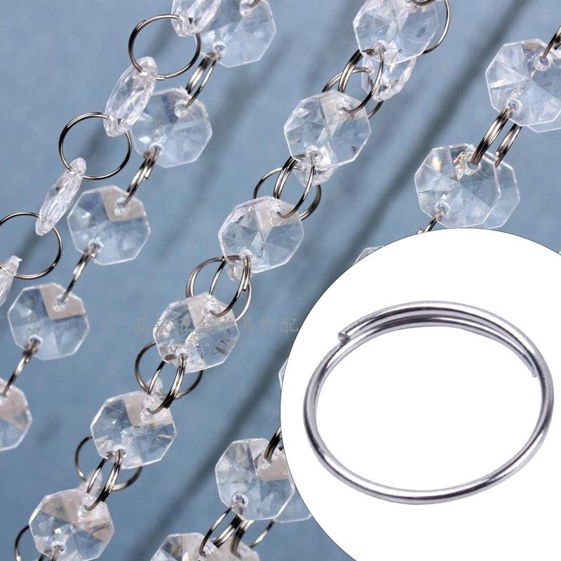 Stainless Steel 11MM Connecting Ring for DIY Crystal Chandelier Beaded Curtain Accessories