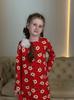 Girls’ Warm Dress – Soft Brushed Knit with Back Snap, Elegant & Comfy, Demi-season, 6004-024 HC