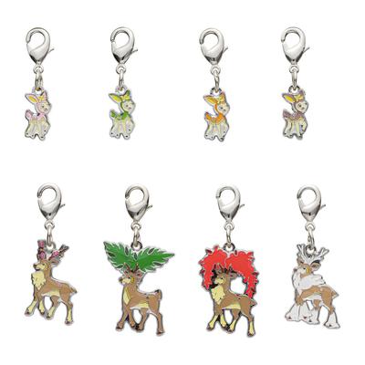 Pokemon Center National Pokedex Metal Charm - Deerling (585) & Sawsbuck (586)