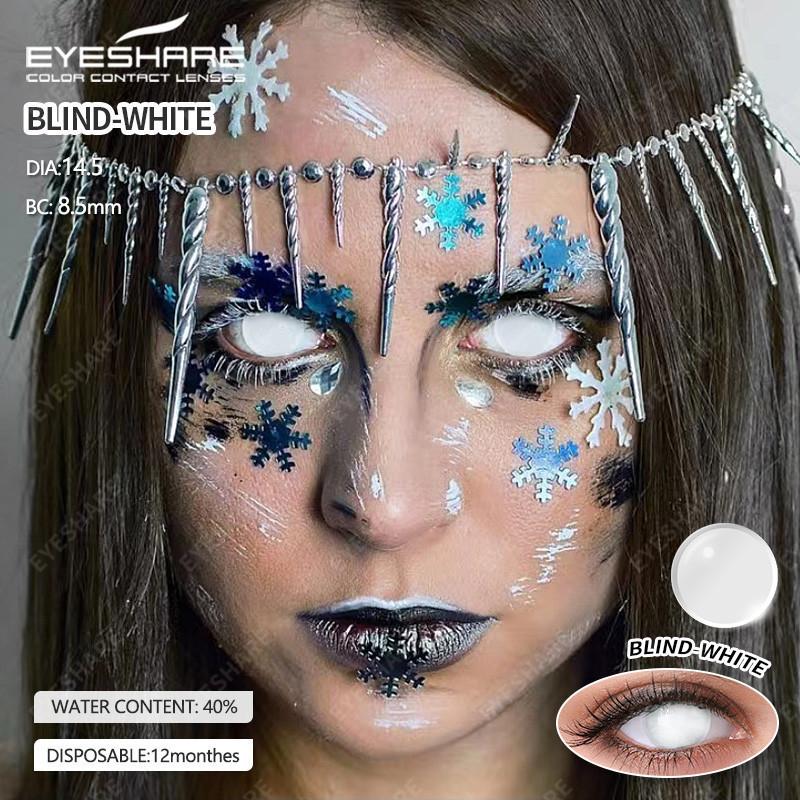 Eyeshare 1 paire de lentilles de contact Cosplay pour les yeux, lentilles multicolores Halloween, accessoires Anime, lentilles de couleur