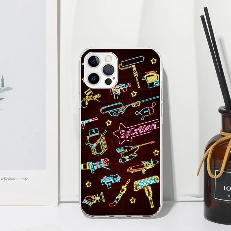 Game S-Splatoons Phone Case For Iphone 17 Air 16 15 Plus 16E 14 Pro Max 13 Mini 12 11 7 8 SE Fundas Soft Back Cover 17 Air 16 15
