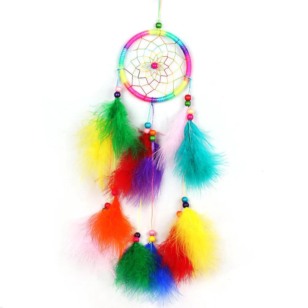 

Feathers Flying Wind Chimes Dream Catcher Handmade Gifts Dreamcatcher Home Bedroom Decor Wall Hanging Decor Room Decor