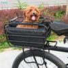 2-i-1 Hundcykelkorg För Bakre Pakethållare Husdjursbärare Lastkorg Passar Små Mellanstora Hundar Katter Upp Till 12LBS För Matvaror Dagligt