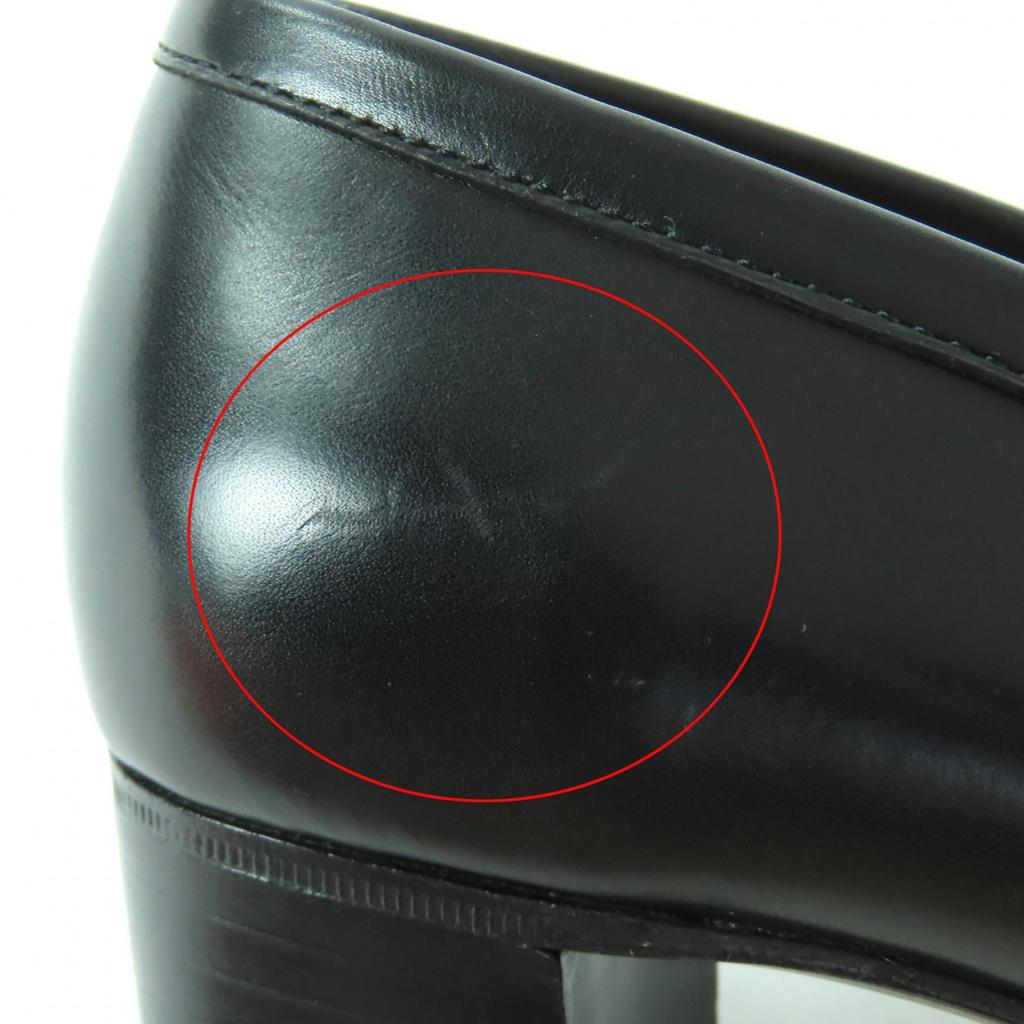 Tolle HERMES Slipper schwarzes Leder Damen 35.5 Gebraucht