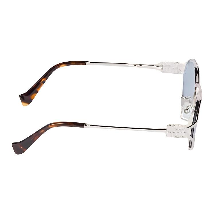 MIU MIU Logo Design Oval Sunglasses Women Sunglasses Silver SMU52Y_E1BC_FE20R_C_054