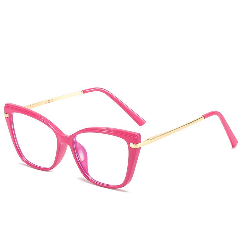 Men'S And Women'S Trendy Glasses Frame Tr90 Personalized Anti-Blue Light Ultra-Light Can Be Equipped With Myopia Flat Glasses