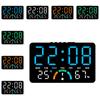 Modern Minimalist Digital Clock With Led Display And Multifunctional Bedside Alarm For Home Office Use