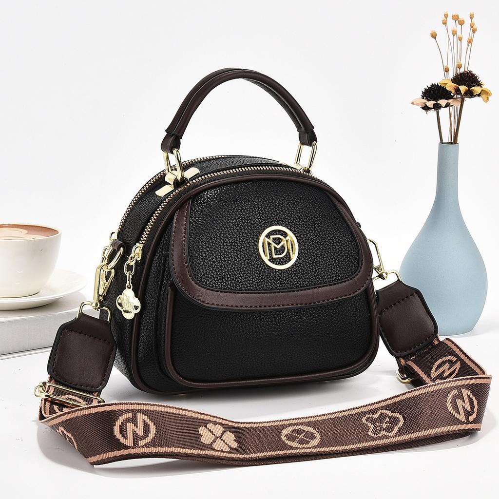 Bag women's 2025 new fashion foreign soft leather handbag simple versatile shoulder bag trendy messenger bag women's bag