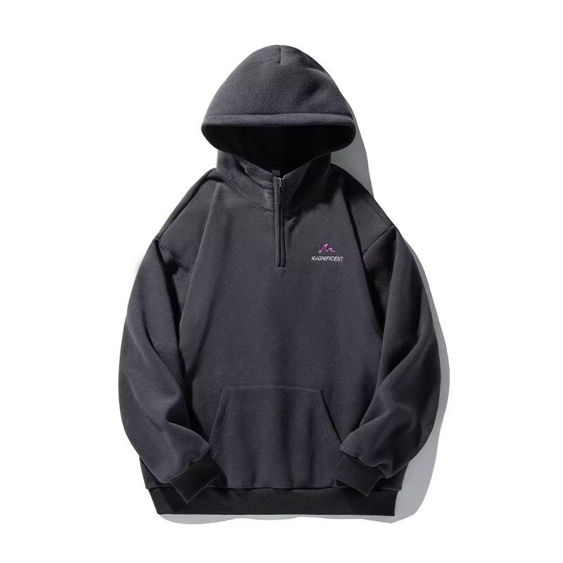 

Свитер мужской с капюшоном весна-осень Ins стиль Гонконга свободный модный бренд с буквенным принтом универсальное пальто 2025 новый 3XL темно-серого