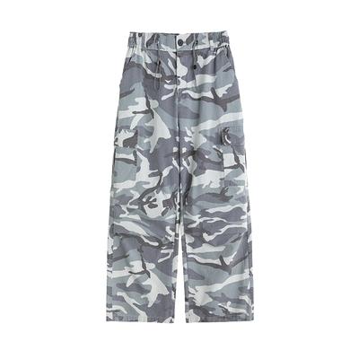 2025 Spring Autumn Men Classic Camouflage Cargo Pants Men Loose Oversized Camo Pants Male Joggers Army Green Straight Trousers