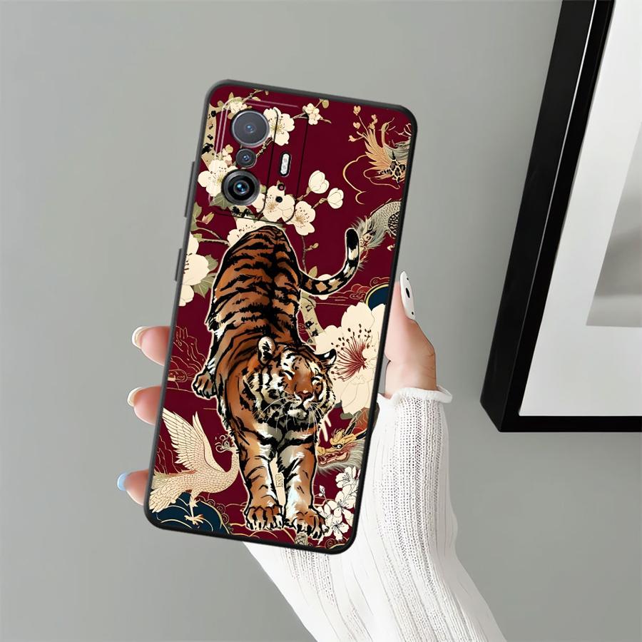 Case for Xiaomi Mi 11T 12T Pro 14 15 Pro 13 Lite 10T 11 12X 12 Funda Phone Cover Cool Tiger Leopard