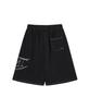 Mihag Stroke Logo Stitch Bermuda Shorts (Black)