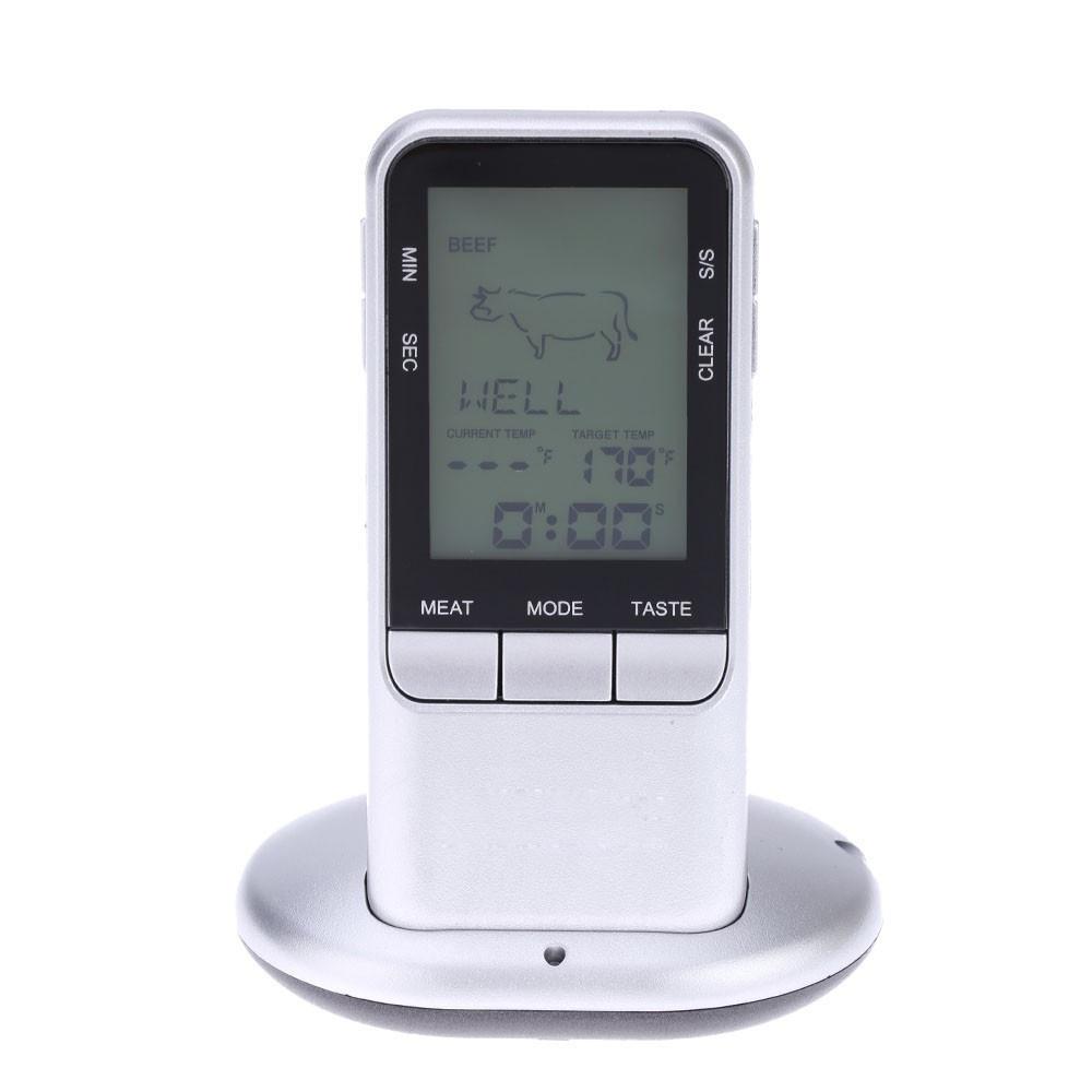 Dijital LCD Uzaktan Kablosuz Barbekü Et Yemek Pişirme Termometresi Mutfak Kullanımı