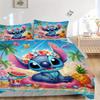 3pcs Beach Stitch Printed Quilt Set - Soft and Comfortable Quilt Cover for Bedroom, Guest Room and Dormitory Decorative Bedding Set 1 Duvet Cover
