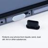 60/40/20/1 Stück USB C Staubschutzstecker Klar/Schwarz Handy Typ C Staubschutzstecker Silikon Ladeanschluss Schutzkappen für iPhone 15