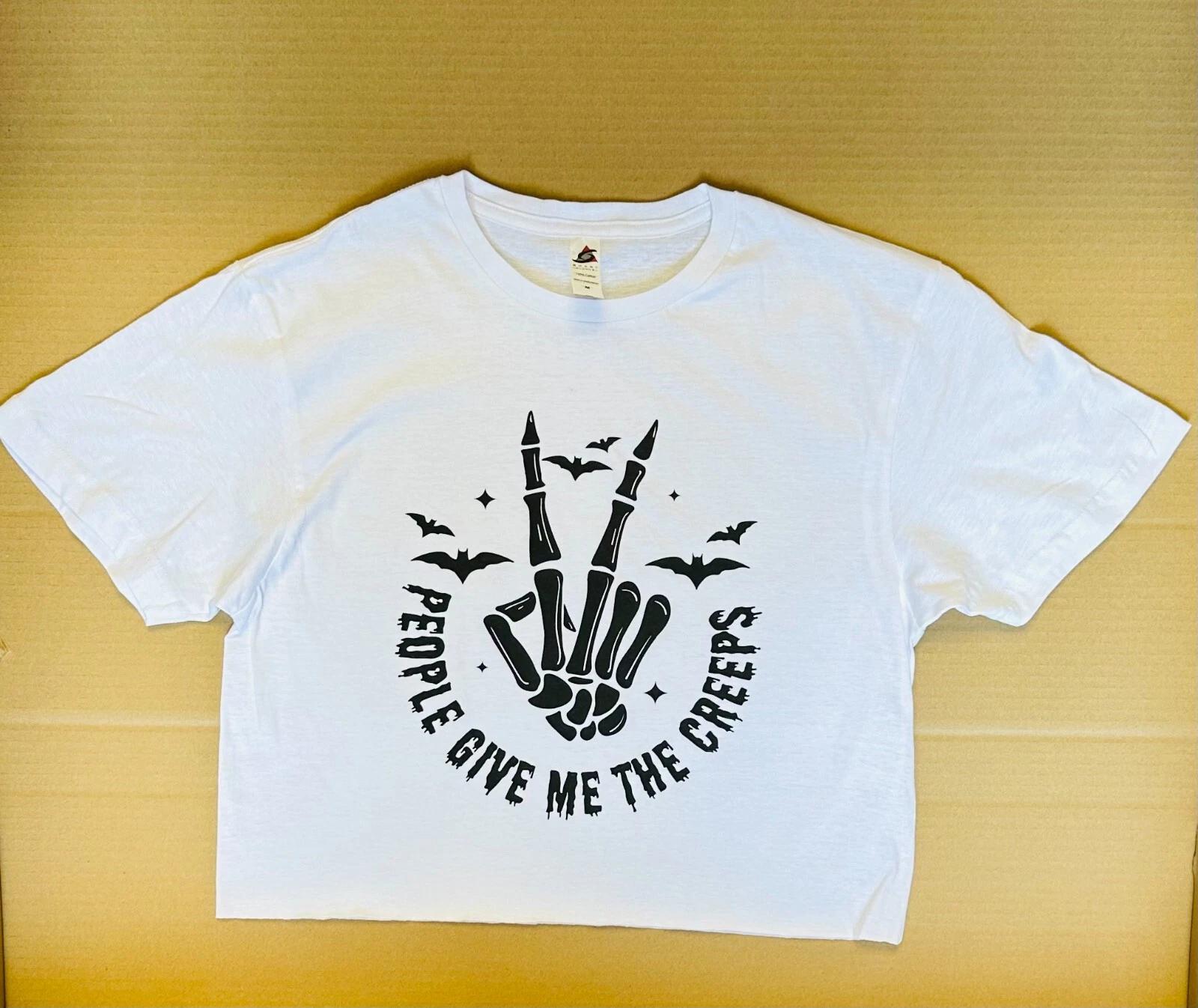 People give me the creeps Cropped top shirt 3XL