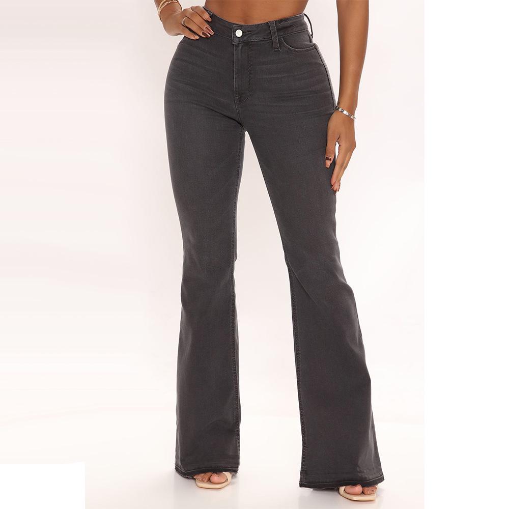 Women's European & American Flare Jeans, Plus Size, Sexy Hip-Lifting Style, Pencil Fit, JN20.