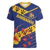 Vintage BB Flag Street Print Herren T-Shirts Hip Hop Street T-Shirt Sommer Freizeit Barbados Emblem Grafik Tops Atmungsaktive Kleidung