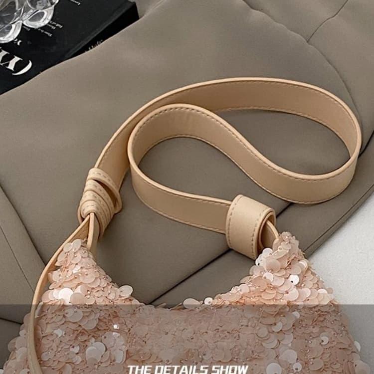 Sequined Crescent Armpit Bag Women's Shoulder Messenger Bag