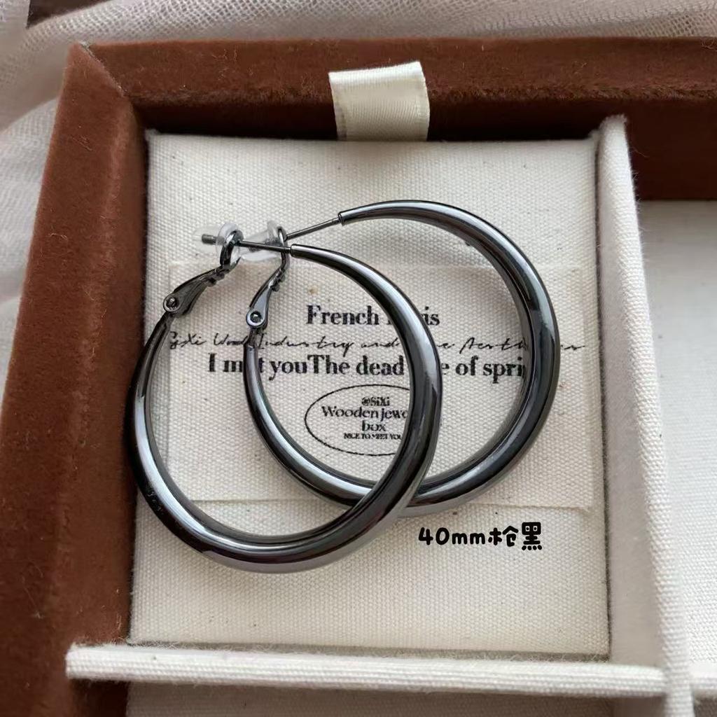 Cold Wind, Simple And Bold Large Circle Earrings, Earrings, Fashion Sense, Commuter Classic Earrings, Versatile Personality