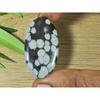 21X40X04MM Naural Snowflake Obsidian Oval Cabochon Loose Gemstone 27Cts. SK-3775