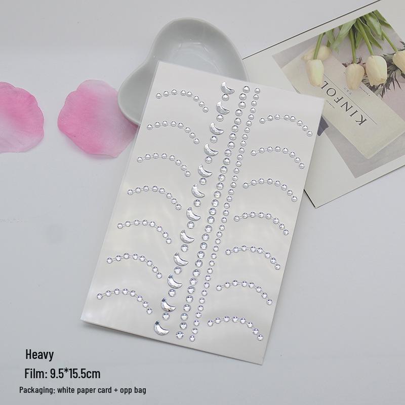 Cross-border Rhinestone & Pearl Face Stickers for Kids' Performances & Concerts