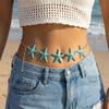 Gold Color Sea Star Waist Chain Minimalist Beads Belly Chain Bohemian Body Chain  Dress Decoration