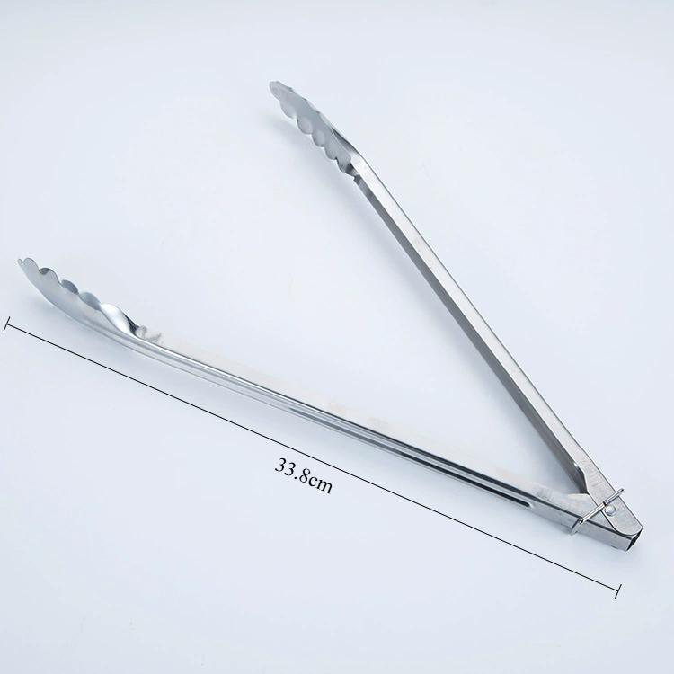 Stainless Steel Food Tongs Barbecue Meat Clip Salad Bread Pastry Clamp Buffet Cooking Tool Kitchen Utensil Accessories 2025 New