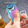 Stilvoller Edelstahl-Schlüsselanhänger-Flaschenöffner mit lasergraviertem LOGO für Bier und Soda