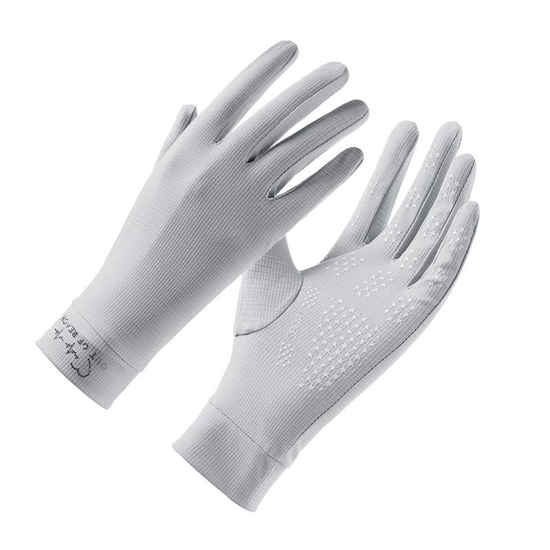 Sunscreen Gloves for Women In Summer Outdoor Cycling Non Slip Sports  Fitness Breathable  Driving  Running  Cool Ice Silk Gloves