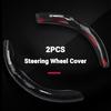 Carbon Fiber TPU Car Steering Wheel Cover Motorsports Style For Civic Accord Fit Jazz Pilot CR-V Odyssey Passport City CRX