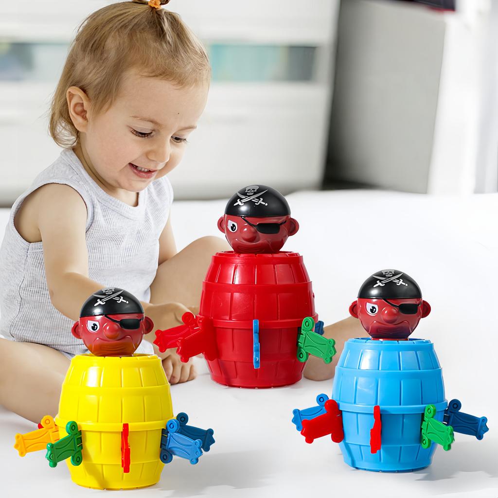 Pirate Barrel Kids Toys Parent Child Interactive Board Games Trick Sword Barrel Mr