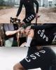 CSPD Summer Black & White Cycling Bib Shorts for Men & Women - Road Bike Sportswear, Hot Style 5-Point Design.