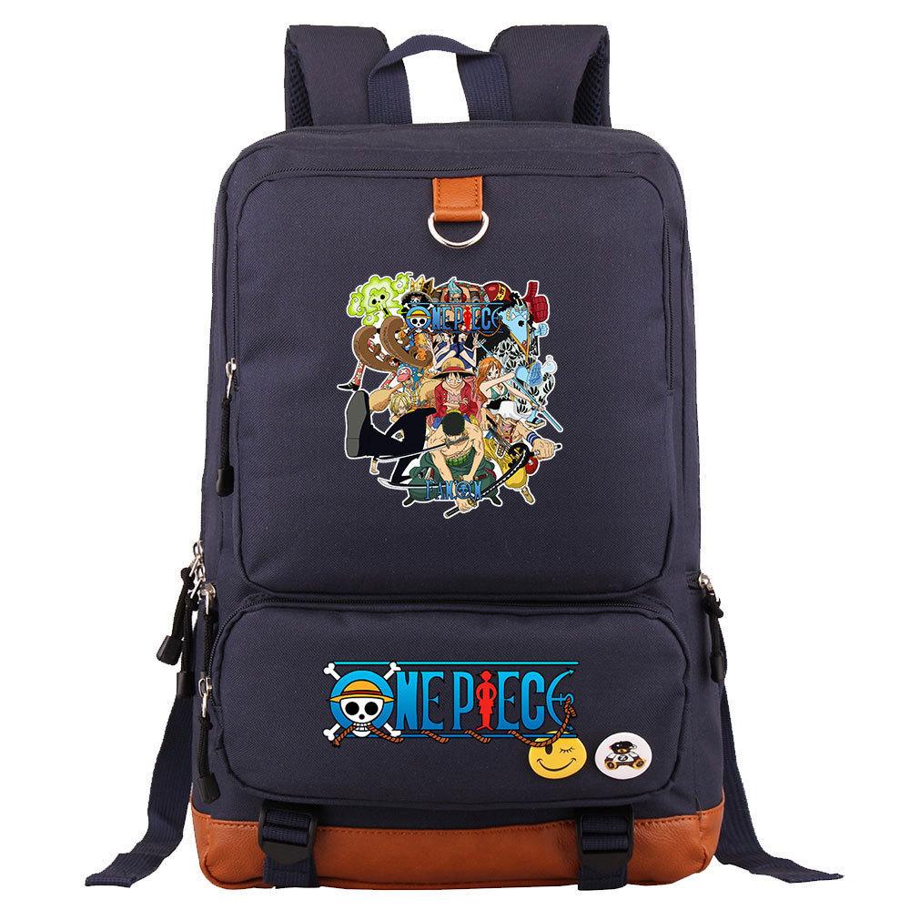 Anime/cartoon One Piece Luffy printed backpack