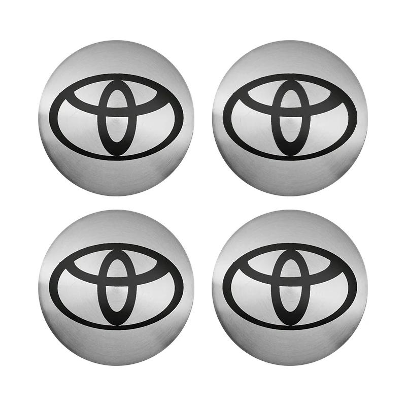 4Pcs 56mm 57mm 60mm 62mm Car Wheel Center Hub Cap Stickers Accessory For Toyota Rav4 Yaris Avensis Corolla Camry crown Rim Cover