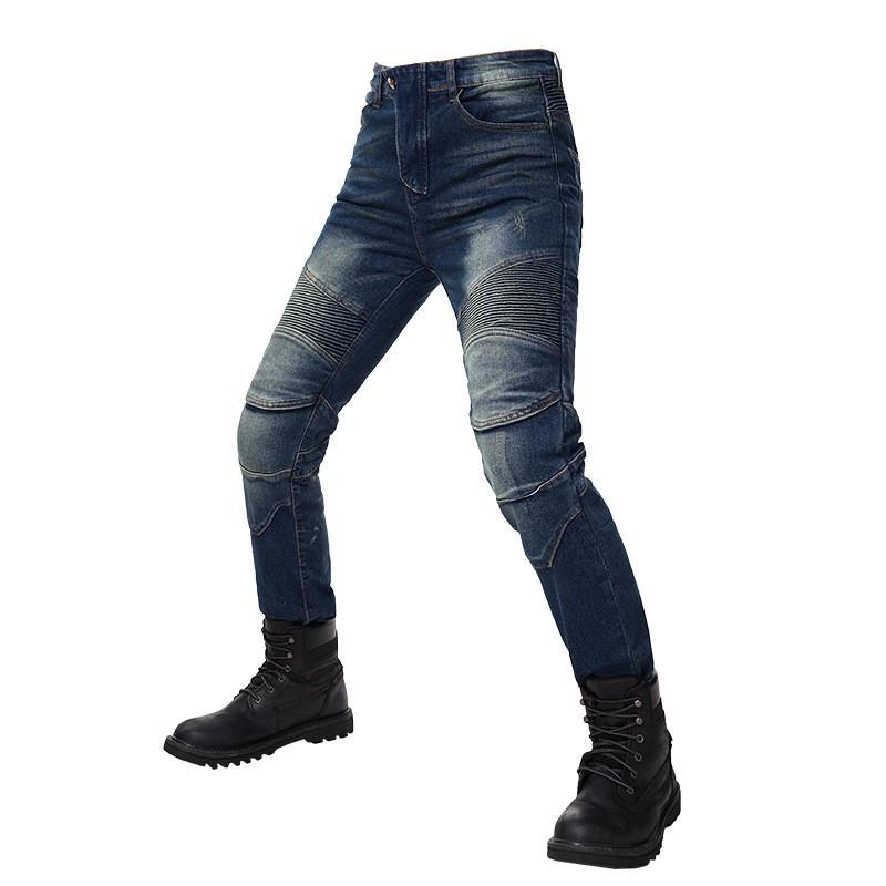 Motorcycle Riding Jeans With CE Level 2 Armor Protection Lightweight Stretchable Safety Pants Spring All-Season Use