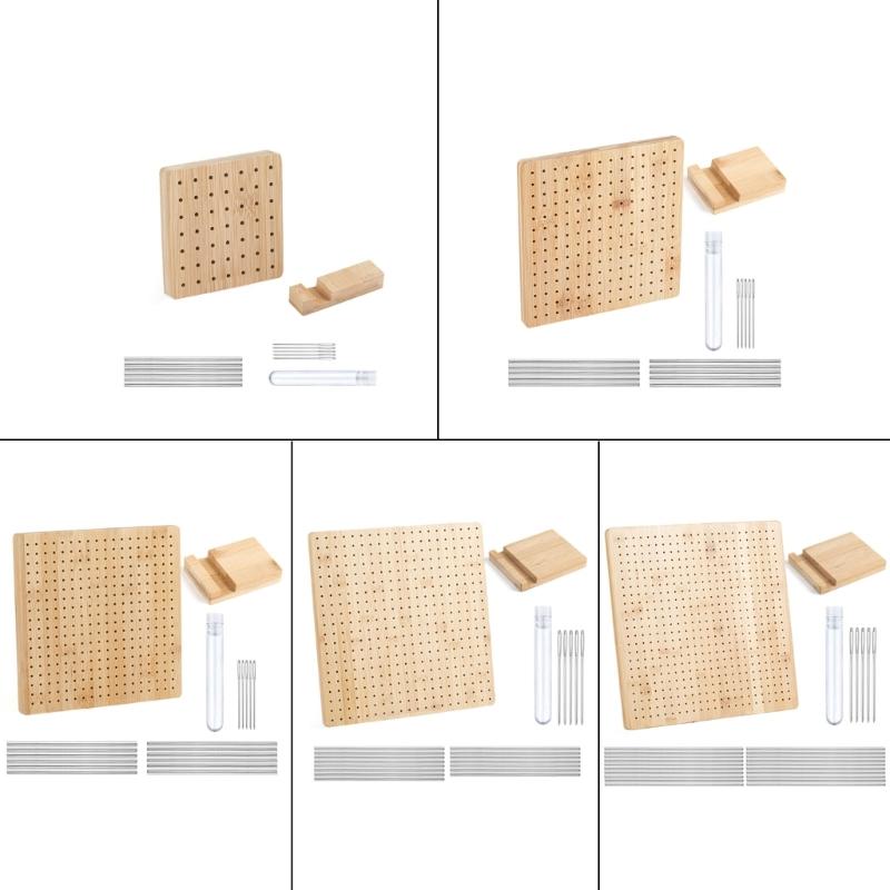 Crochet Blocking Board with Pin and Stand, Knitting Blocking Board for Granny Square Knitting and Crochet Project