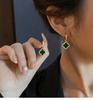 Green Clover Earrings for Women