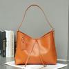 Underarm Bag Woman Vintage Vegetable Tanned Cowhide Bag Woman Shoulder Bag Large Capacity Bag