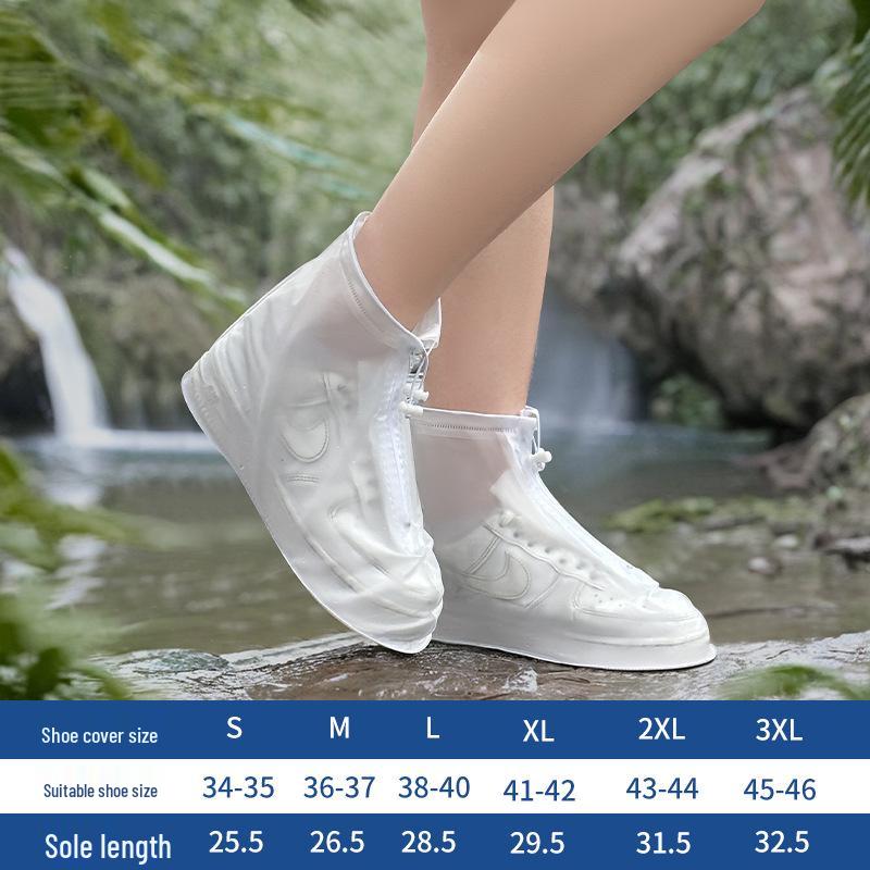 Copriscarpe in Silicone Antipioggia Impermeabili Antiscivolo - Durevoli, Riutilizzabili, Protezione Alta per Donna, Uomo e Bambini.