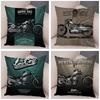 Super Soft Plush Cushion Cover 45x45cm Cartoon Motorcycle Pillowcase Decor Car Printed Pillow Case for Home Sofa Children Room