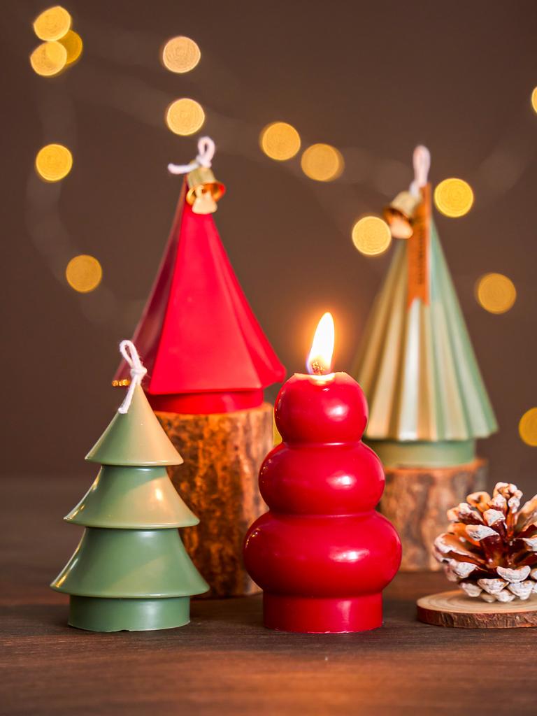 3D Christmas Tree Candle Silicone Mold DIY Christmas Candle Making Kit Handmade Soap Mould Plaster Resin Tools Holiday Gifts